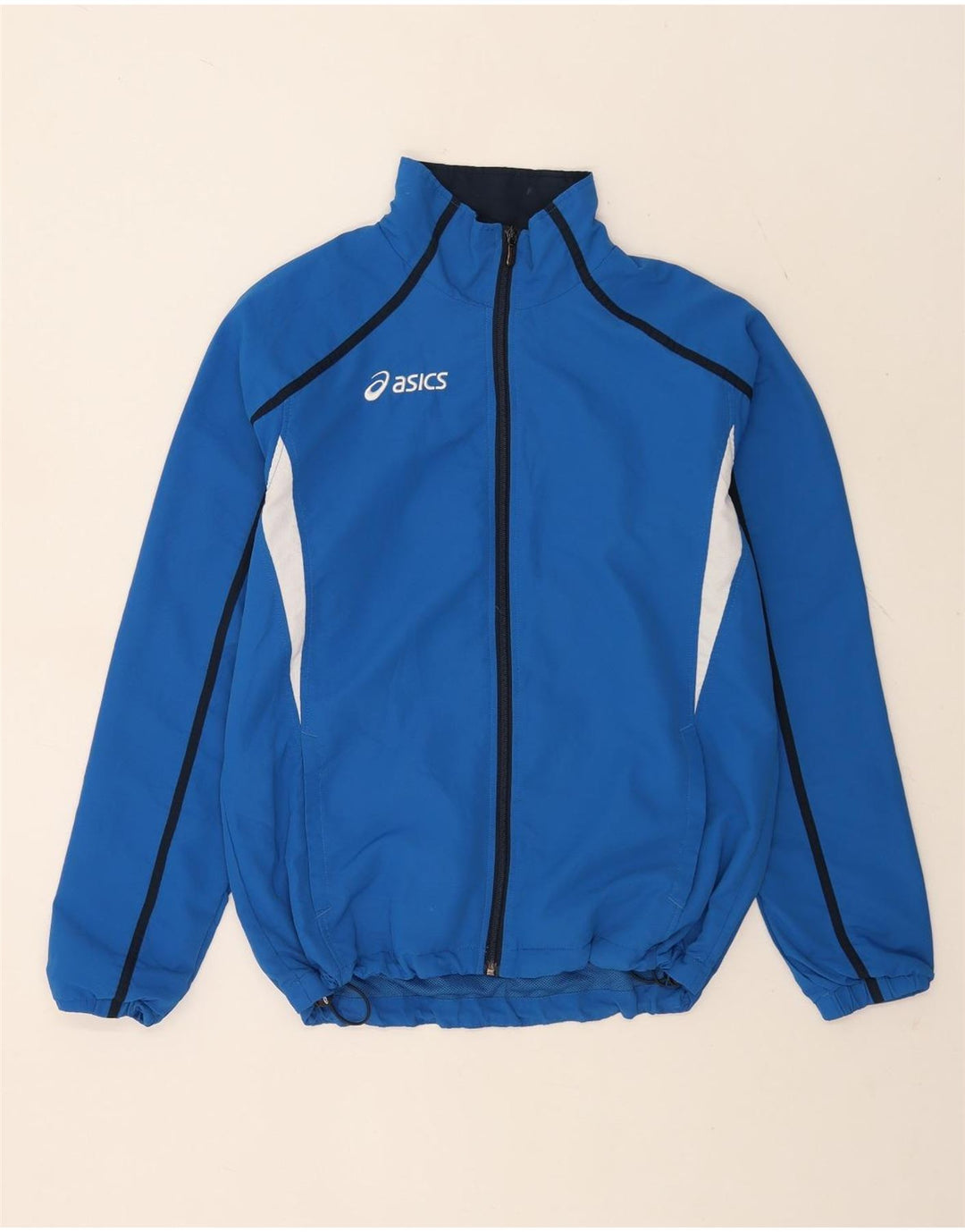 Męska bluza dresowa Asics z graficznym topem, poliestrowa, w kolorze średnioniebieskim