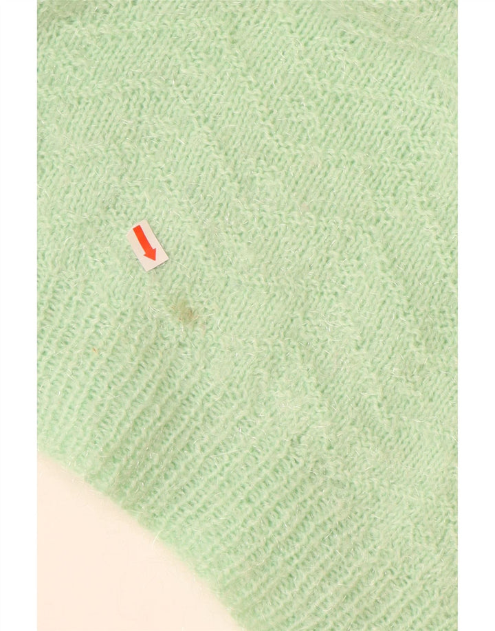 Sweter damski VINTAGE z dekoltem w łódkę UK 18 XL Zielony