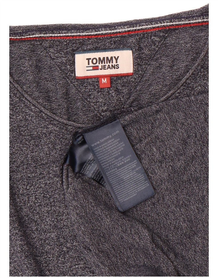 T-shirt męski Tommy Hilfiger Top, średni, granatowy, bawełniany w cętki