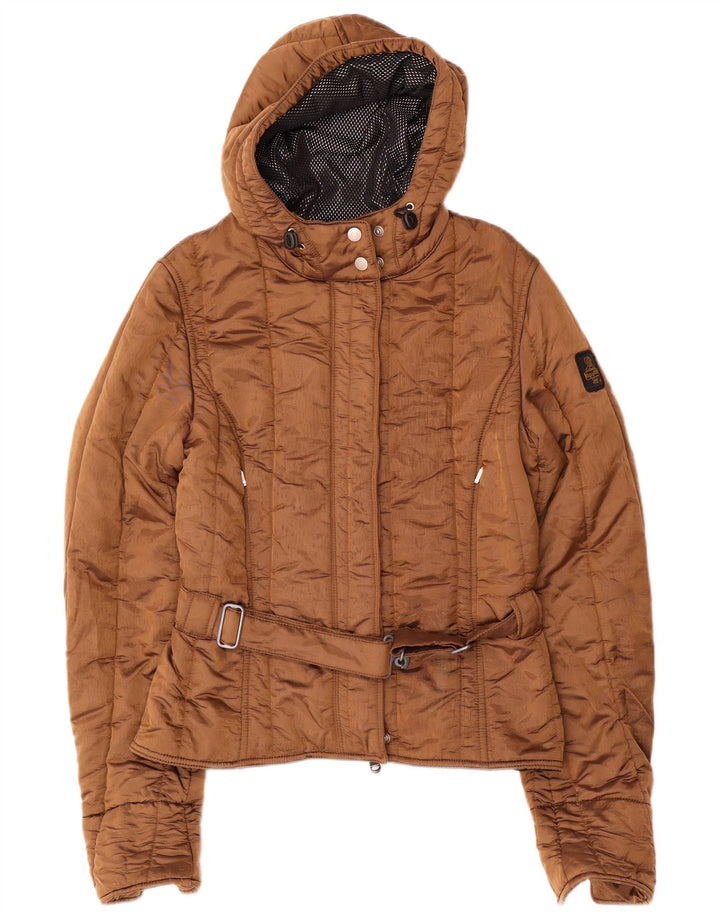 Kurtka wiatrówka damska Refrigiwear Cruz z kapturem UK 20 2XL Brązowa Poliamid