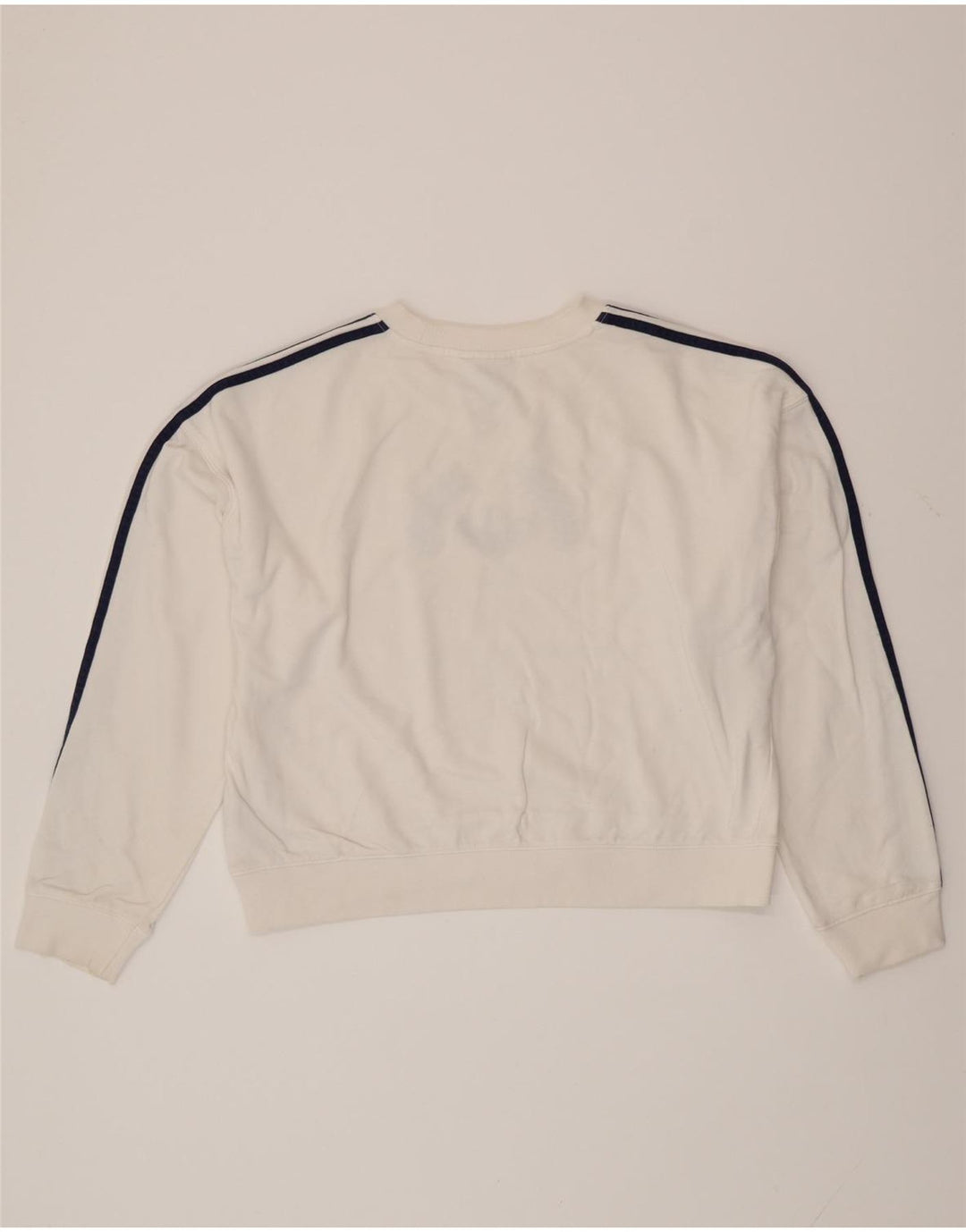 Damska bluza oversize ADIDAS z grafiką UK 12, średnia biel