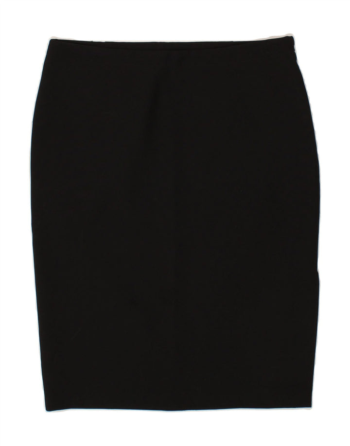 BENETTON Womens Straight Skirt IT 46 Large W32 Black Polyester Vintage Benetton and Second-Hand Benetton from Messina Hembry 