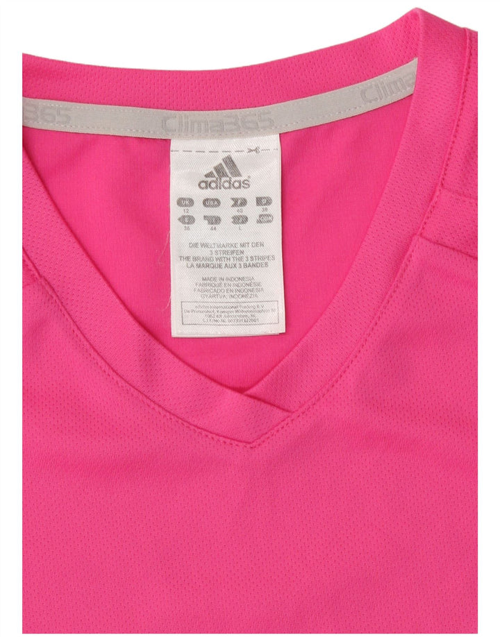 Damska koszulka Adidas Clima 365 Top UK 12 Średni różowy poliester