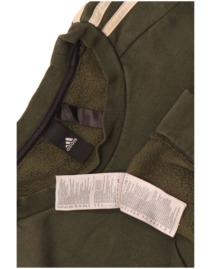Bluza męska Adidas, duża, bawełniana w kolorze khaki