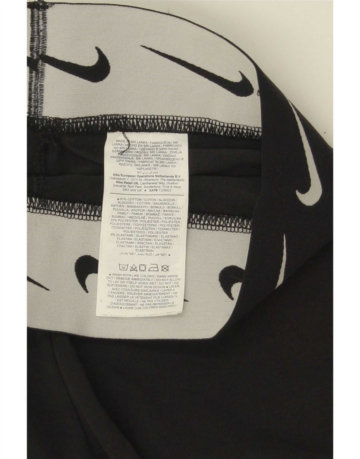 Damskie legginsy Nike Graphic UK 8, małe, czarne, bawełniane