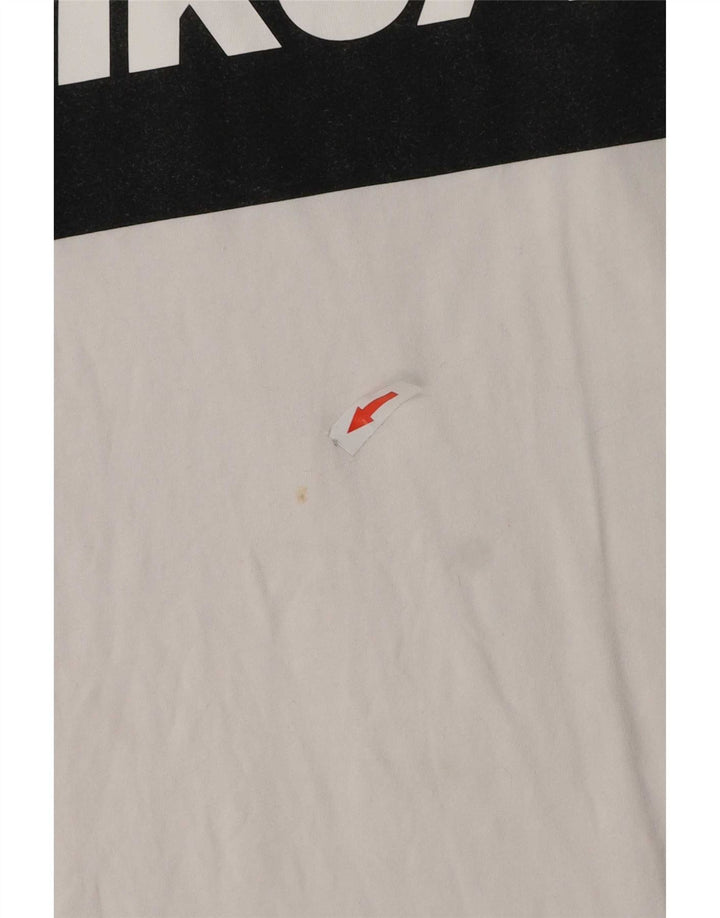 Męska koszulka z kamizelką z grafiką Nike 2XL Biała bawełna z blokami kolorów