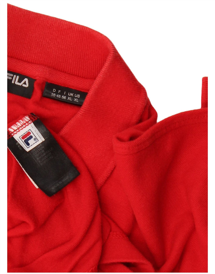 Męska koszulka polo Fila XL czerwona