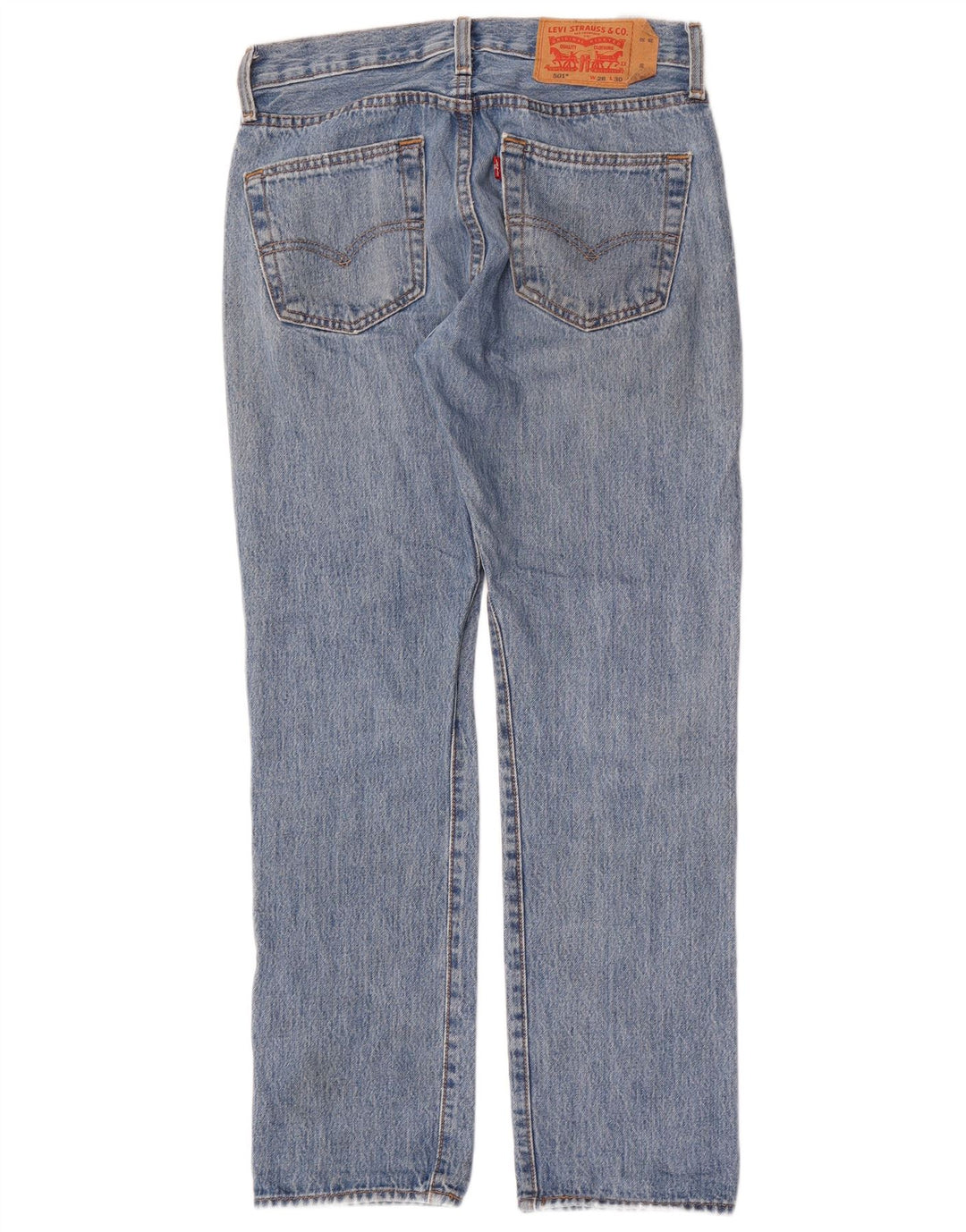 Męskie jeansy Levi's 501 Straight W28 L30 Niebieskie bawełniane