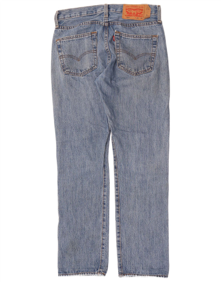 Męskie jeansy Levi's 501 Straight W28 L30 Niebieskie bawełniane