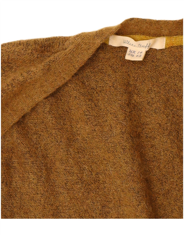Damski sweter rozpinany White Stuff z długim rękawem, UK 14, średni nylon khaki