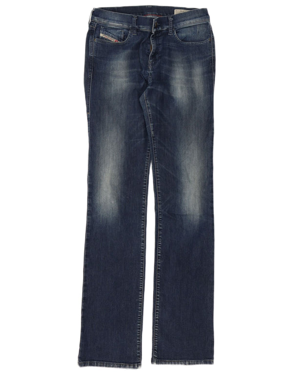 DIESEL Damskie jeansy Bootzee Regular Slim Bootcut W28 L35 Niebieska bawełna