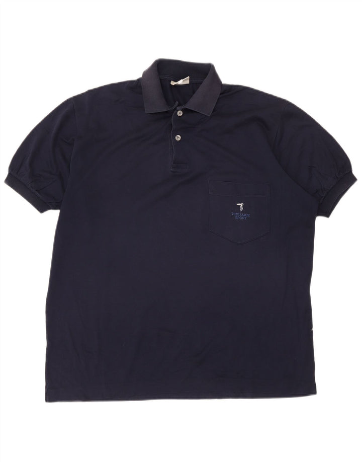 Męska koszulka polo Trussardi IT 50, średni granat
