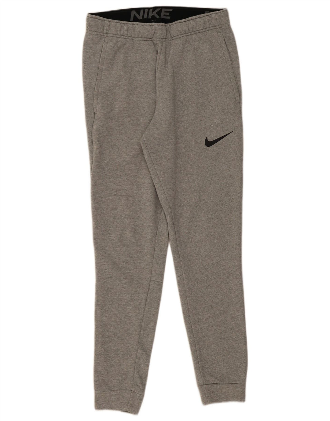 Męskie spodnie dresowe Nike Dri Fit, małe, szare, bawełniane
