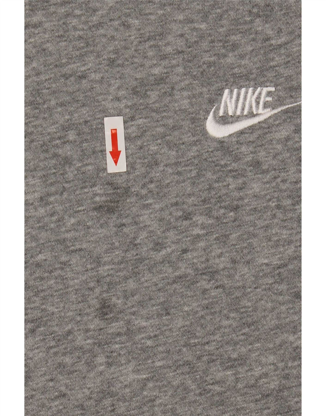 Męski sweter z kapturem Nike, duży, szary, z bawełny w cętki