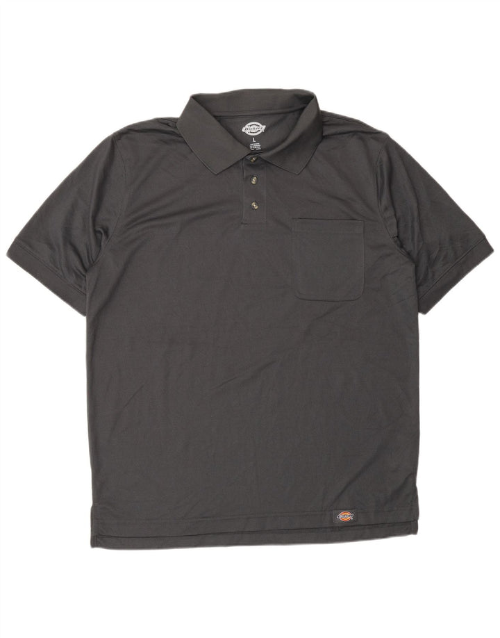 Męska koszulka polo DICKIES, duża, szara, z poliestru
