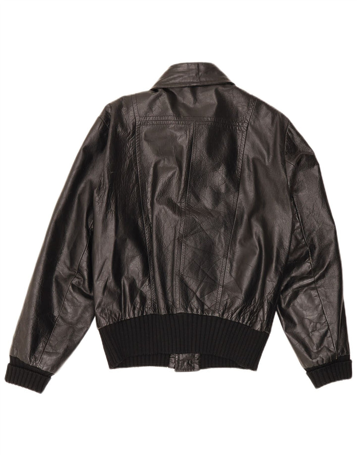 Męska kurtka skórzana VINTAGE UK 36 Small Black
