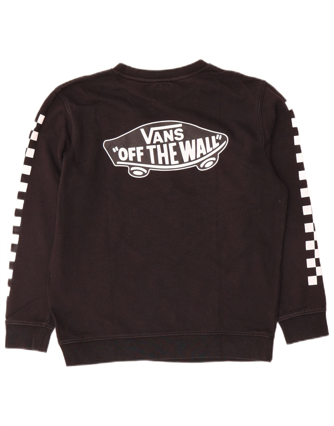 Damska bluza z grafiką Vans, UK 16, duża, czarna, bawełniana
