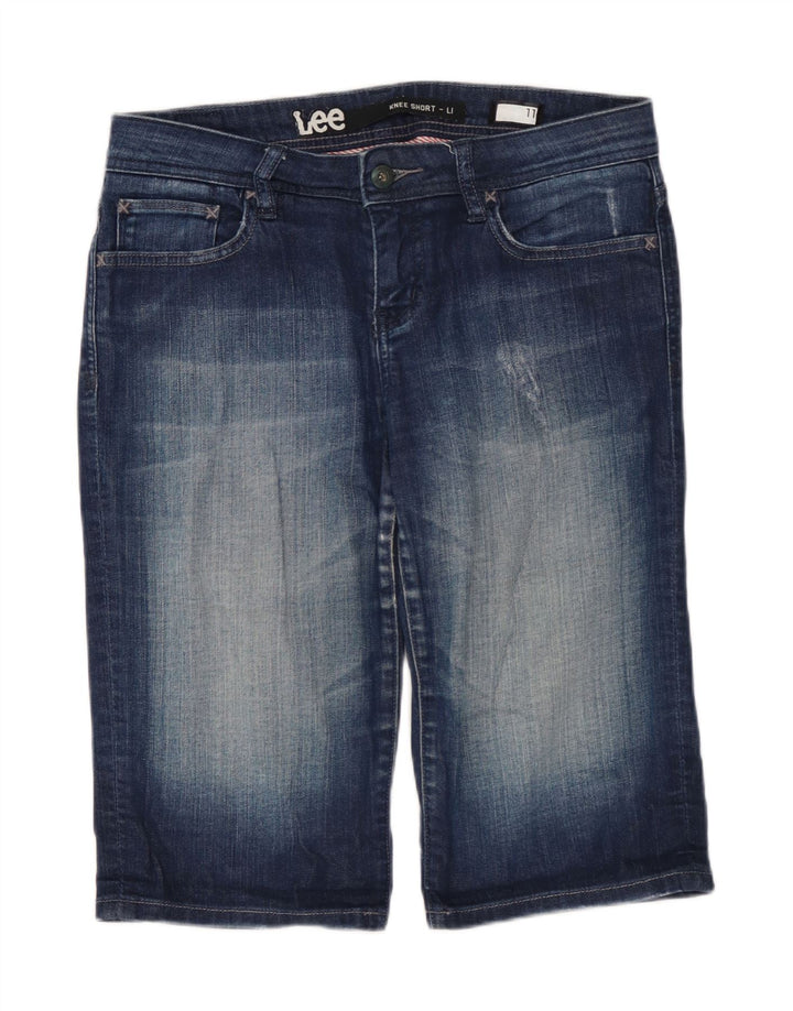 Damskie spodenki jeansowe LEE US 11, duże, W30, niebieska bawełna
