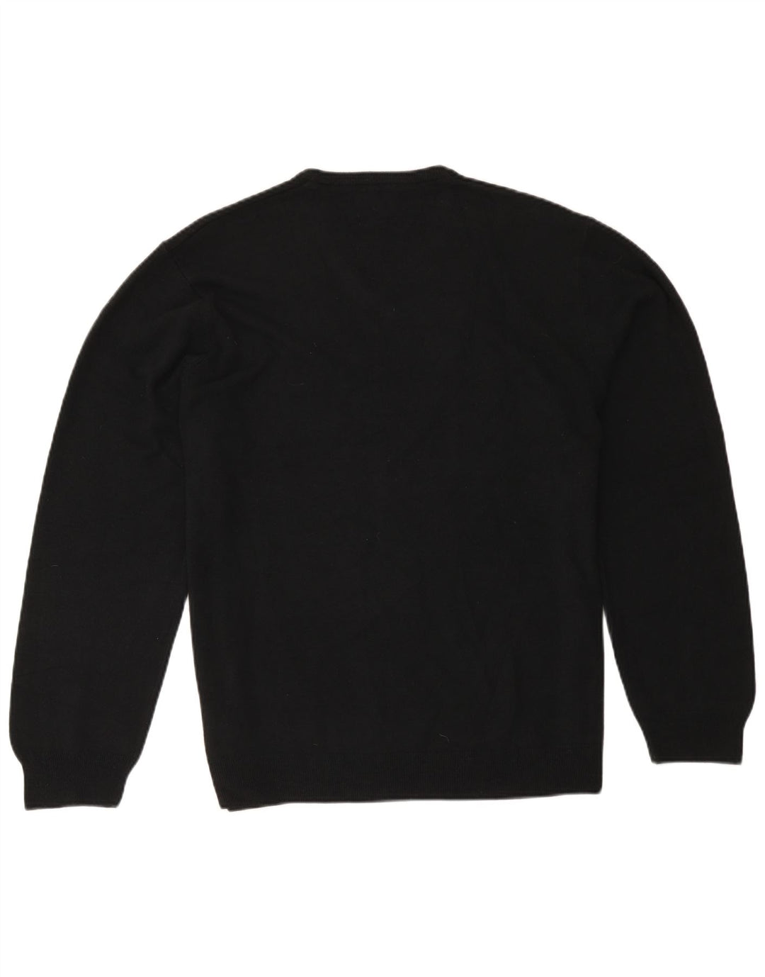 Męski sweter Marks & Spencer o regularnym kroju z dekoltem w kształcie litery V, 2XL, czarny akryl
