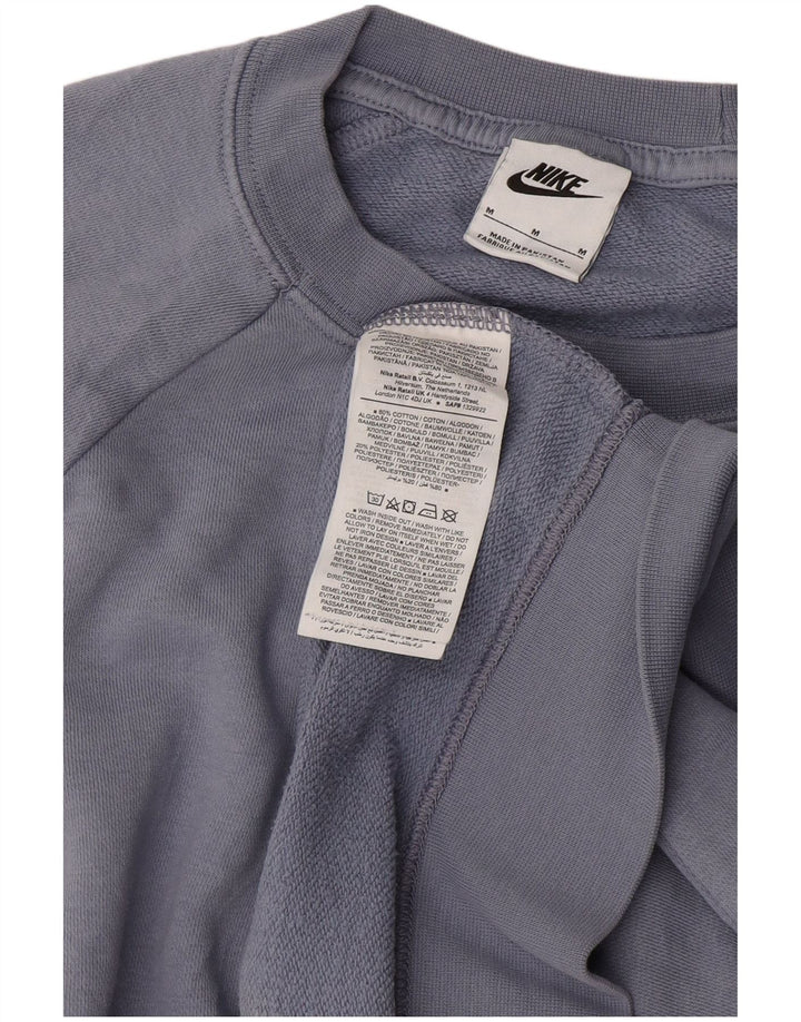 Damska bluza dresowa NIKE UK 14, średnia niebieska, bawełniana