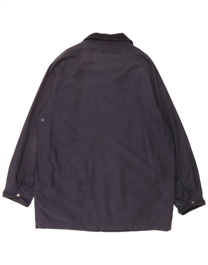 Męska kurtka wiatrówka VINTAGE UK 44 2XL Granatowa, bawełniana