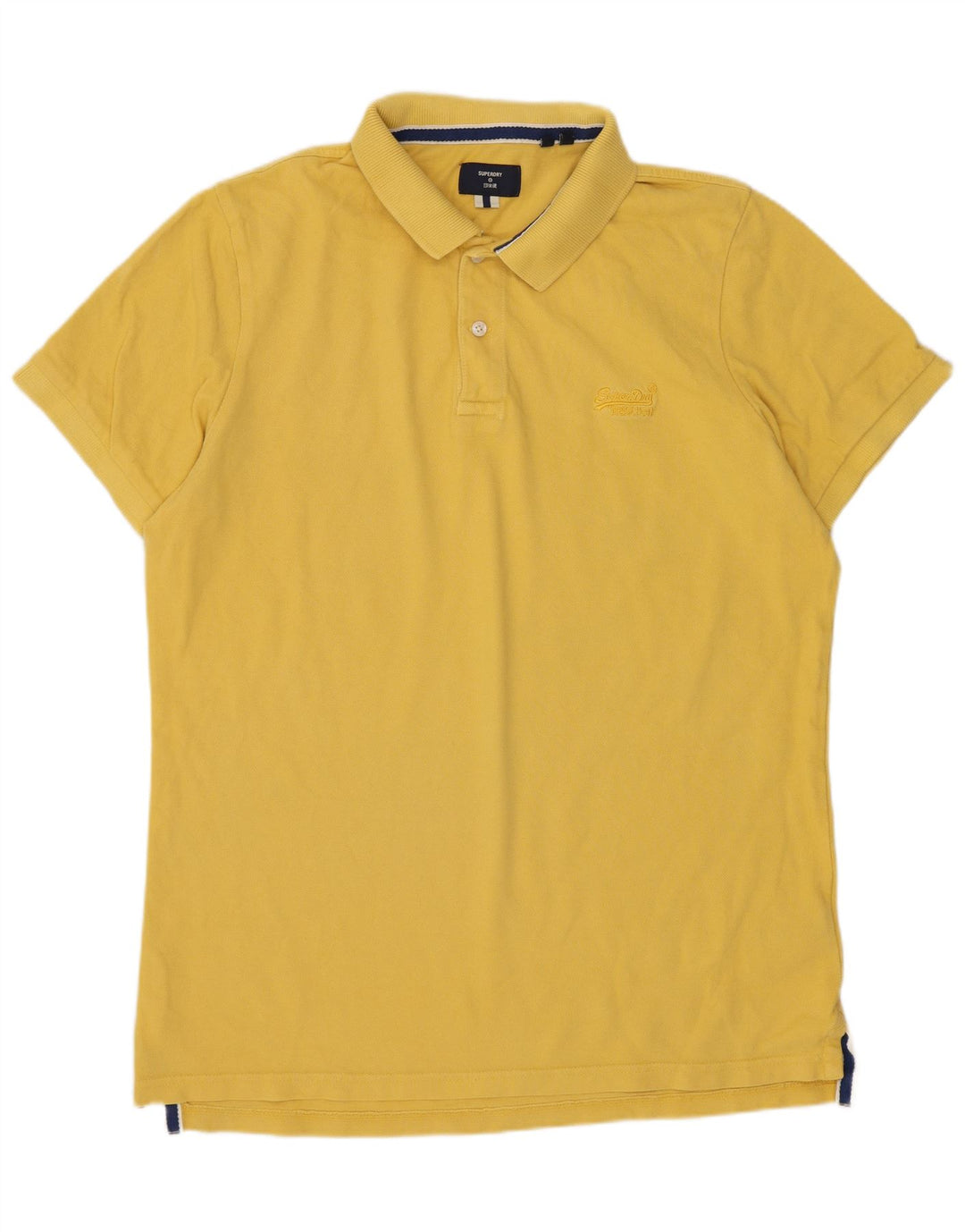 Męska koszulka polo Superdry XL, żółta, bawełniana