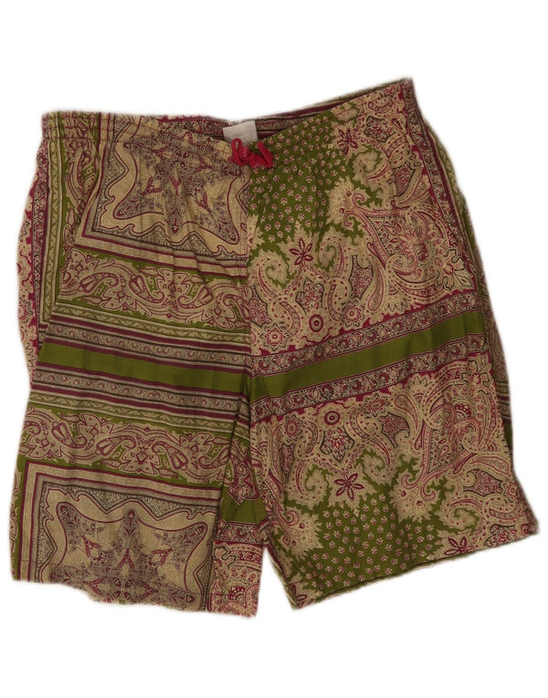 Męskie spodenki kąpielowe Allen Cox 2XL, zielona bawełna Paisley