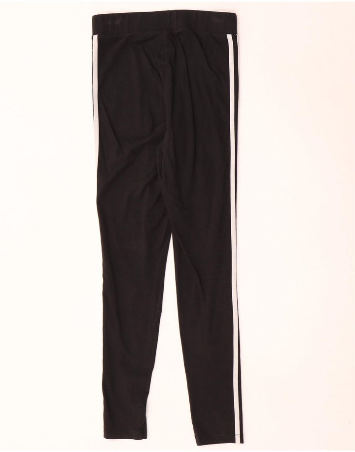 Legginsy Damskie Adidas UK 10 Małe Czarne Bawełniane