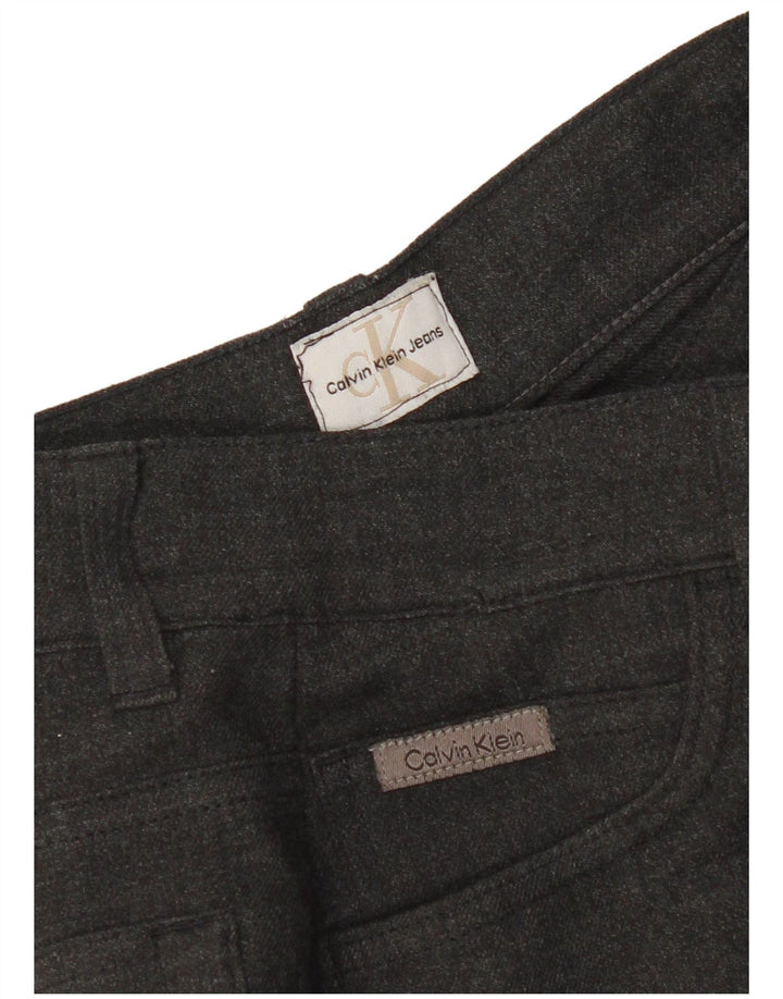 Damskie spodnie typu casual Bootcut Calvin Klein W28 L31 szare