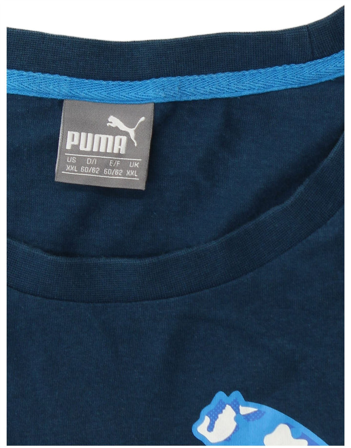 Męski T-shirt z grafiką PUMA Top 2XL Granatowy