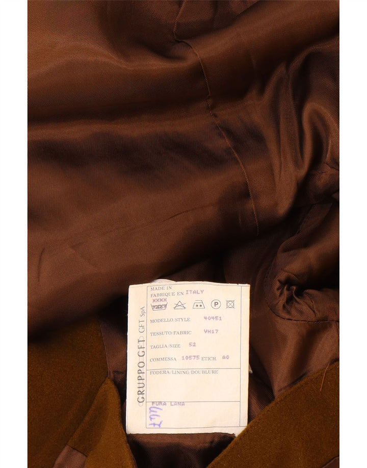 Męska marynarka zapinana na 2 guziki Valentino IT 52 XL, brązowa nowa wełna