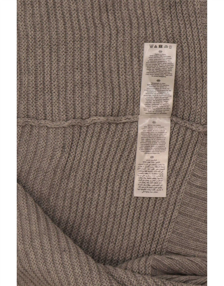 Sweter damski Hobbs z otwartym kardiganem UK 14, średnioszary, bawełniany