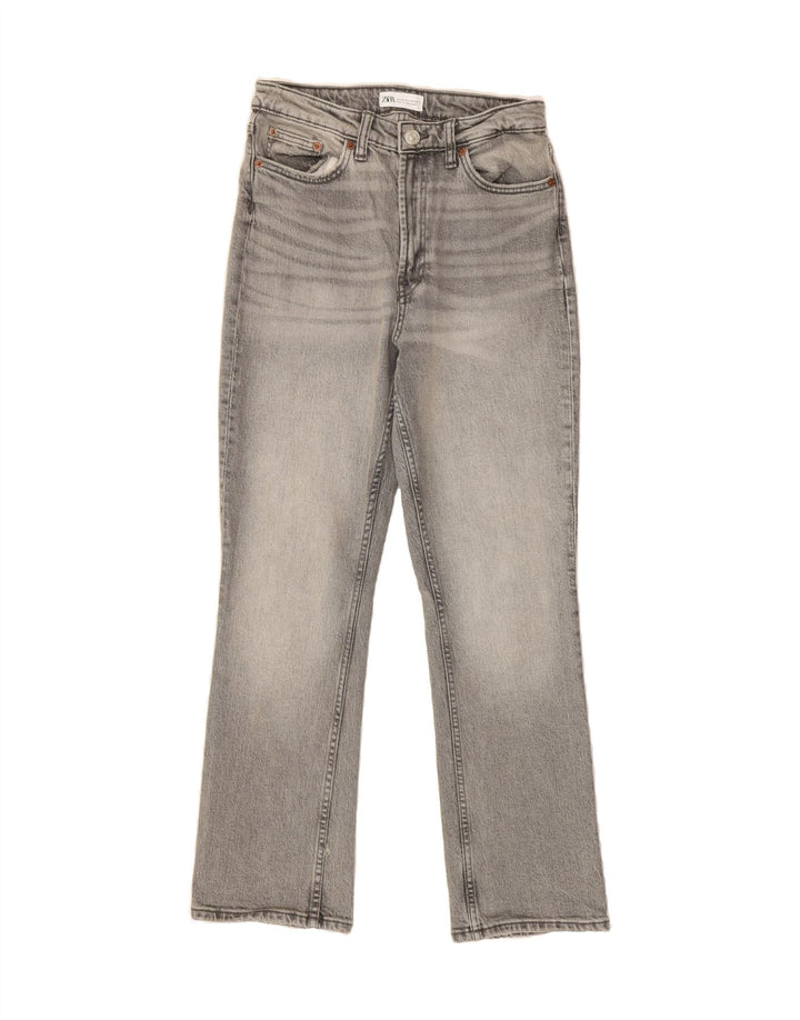 ZARA Womens Straight Jeans EU 38 Small W28 L28 Grey Cotton Vintage Zara and Second-Hand Zara from Messina Hembry 