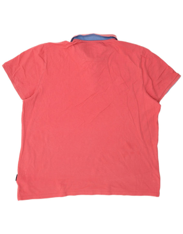 Joules Męska koszulka polo 2XL Różowa bawełna