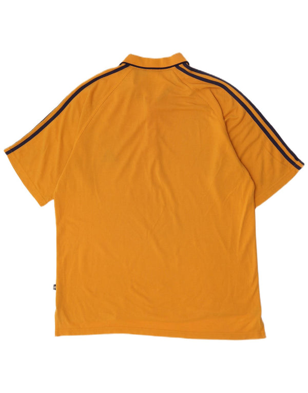 Męska koszulka polo Adidas UK 48/50 XL Żółta bawełna