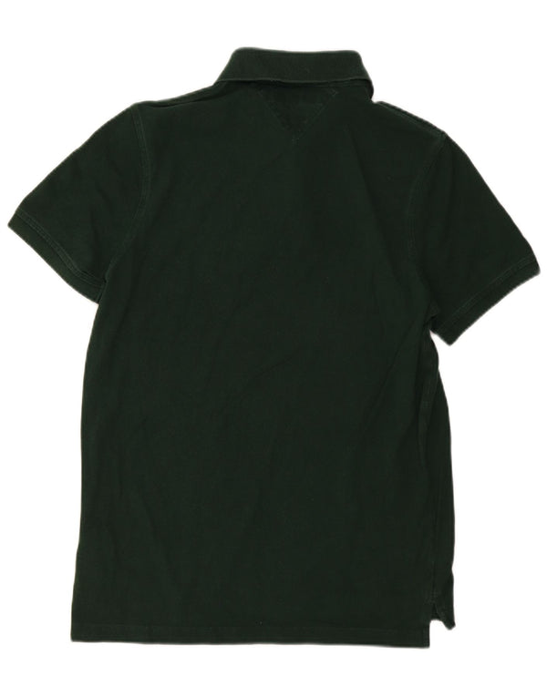 Męska koszulka polo Slim Fit Tommy Hilfiger, duża, zielona bawełna