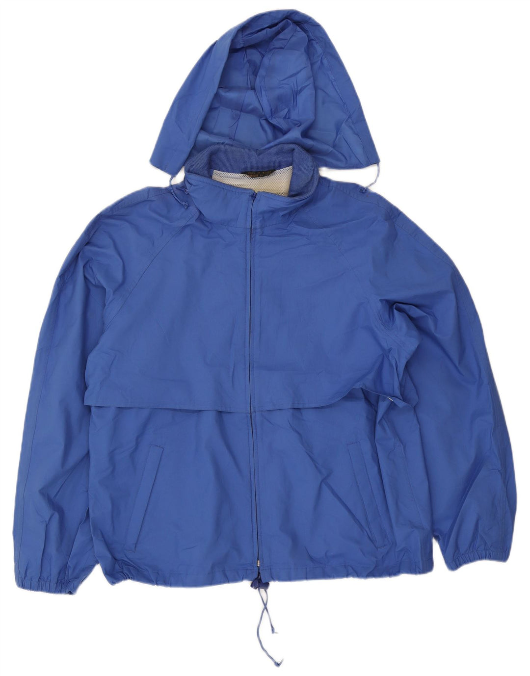 Męska kurtka przeciwdeszczowa z kapturem Eddie Bauer UK 40, duży niebieski poliester