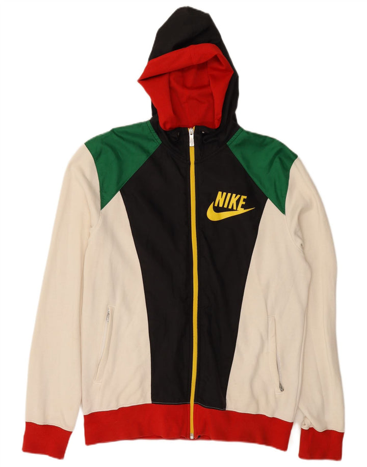 Męski sweter z kapturem i zamkiem błyskawicznym Nike, średni, wielokolorowy blok kolorów