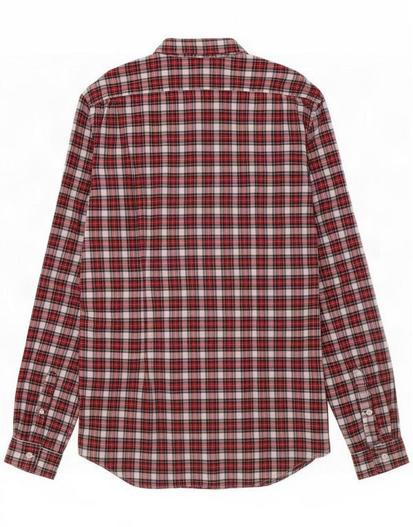Paul Smith Męska koszula slim fit XL w czerwoną kratę, bawełniana