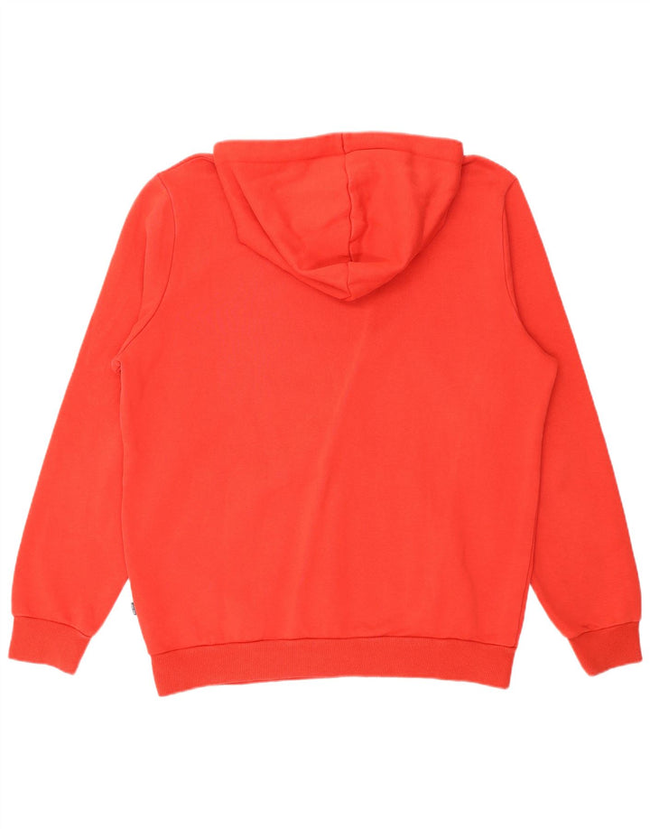 Męski sweter z kapturem Puma z grafiką, średnio czerwony, bawełniany