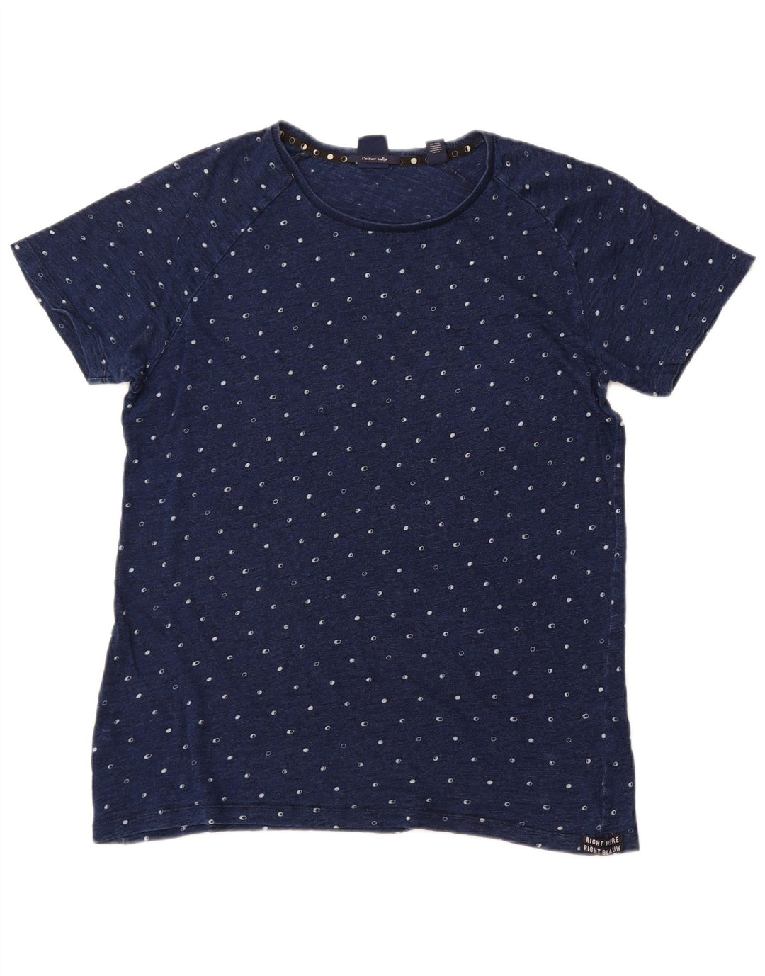 Koszulka męska SCOTCH & SODA Top XL Granatowa, bawełniana w cętki