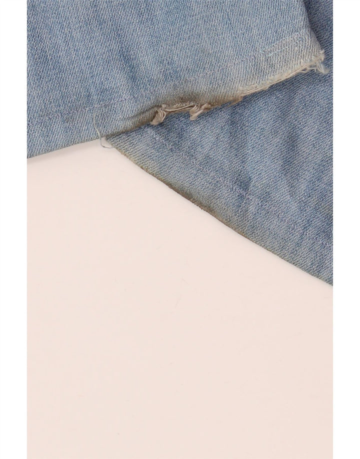 Damskie jeansy Bootcut Roccobarocco IT 44 Medium W32 L33 Niebieska bawełna w kwiaty