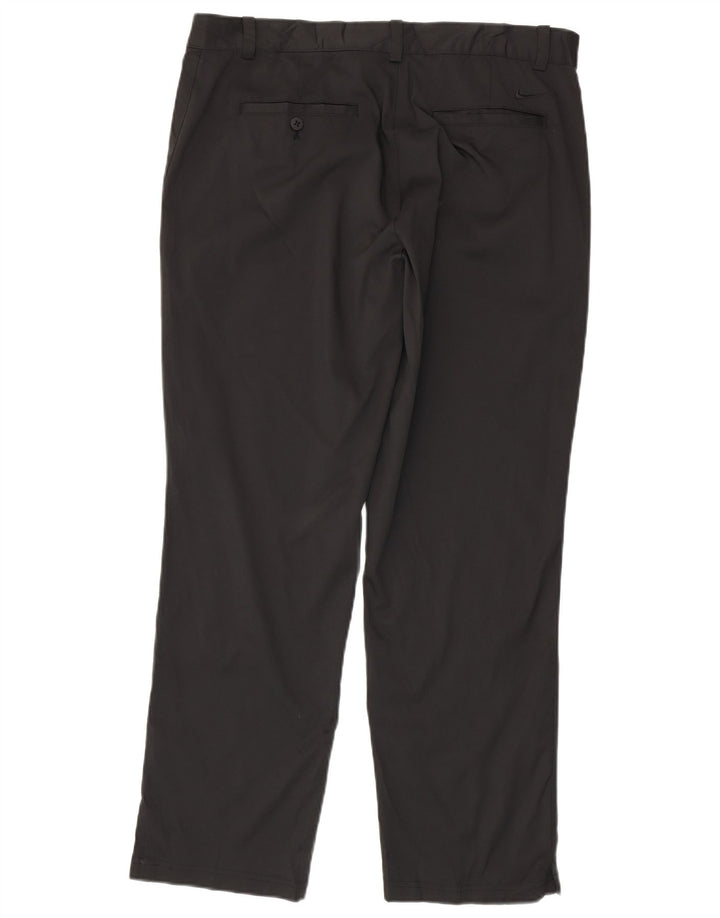 Męskie spodnie chino Nike Dri Fit Straight W35 L30 Czarny poliester