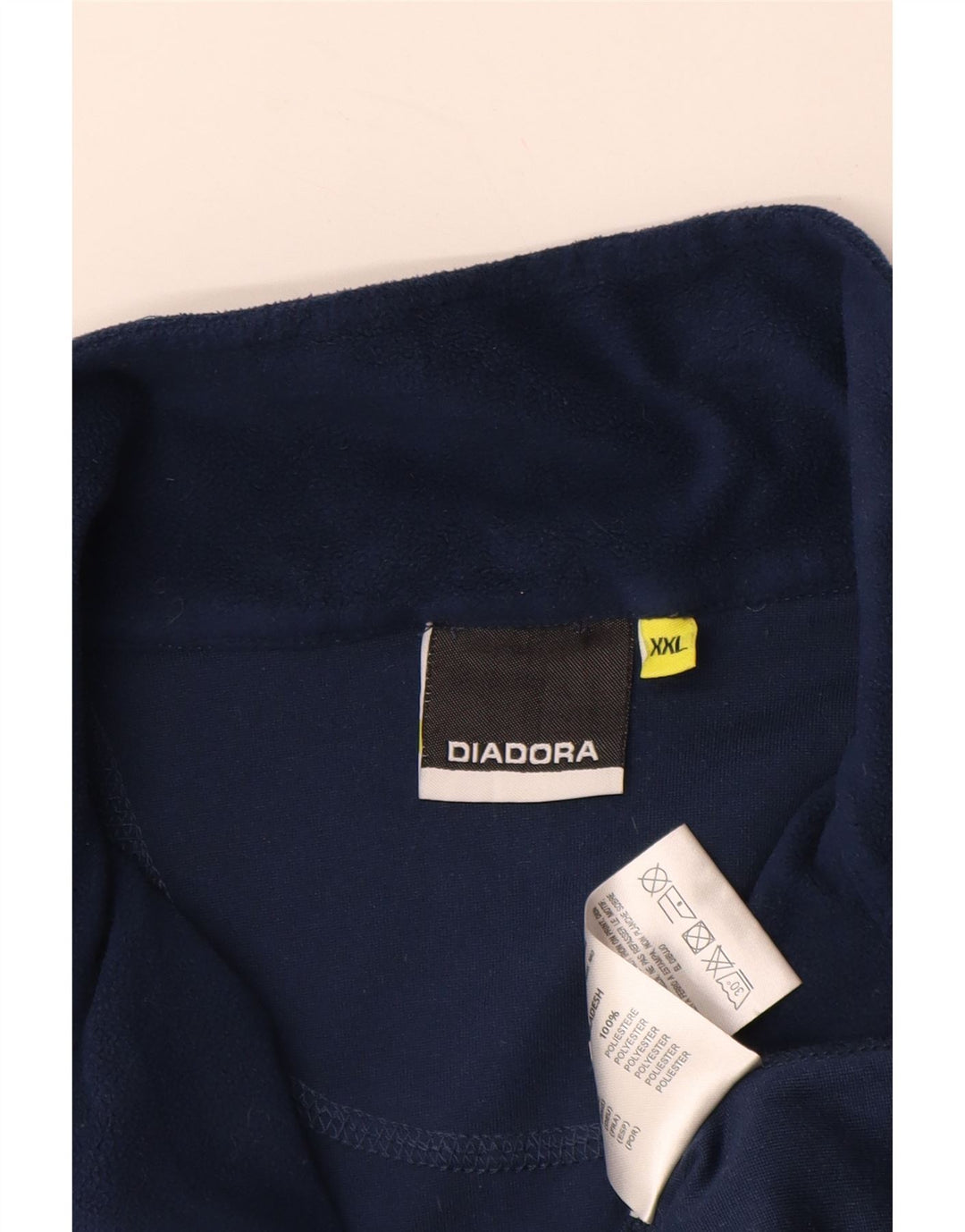 Damski sweter polarowy DIADORA z zamkiem błyskawicznym UK 20 2XL Granatowy poliester