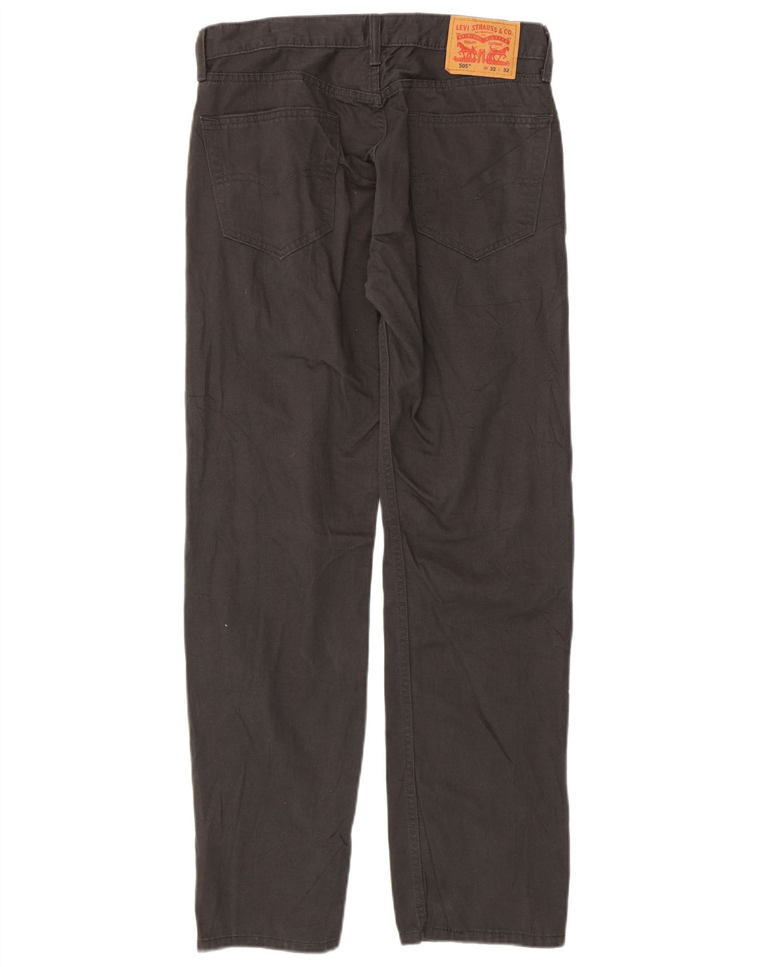 Męskie spodnie LEVI'S 505 Straight Casual W32 L32 Szara bawełna