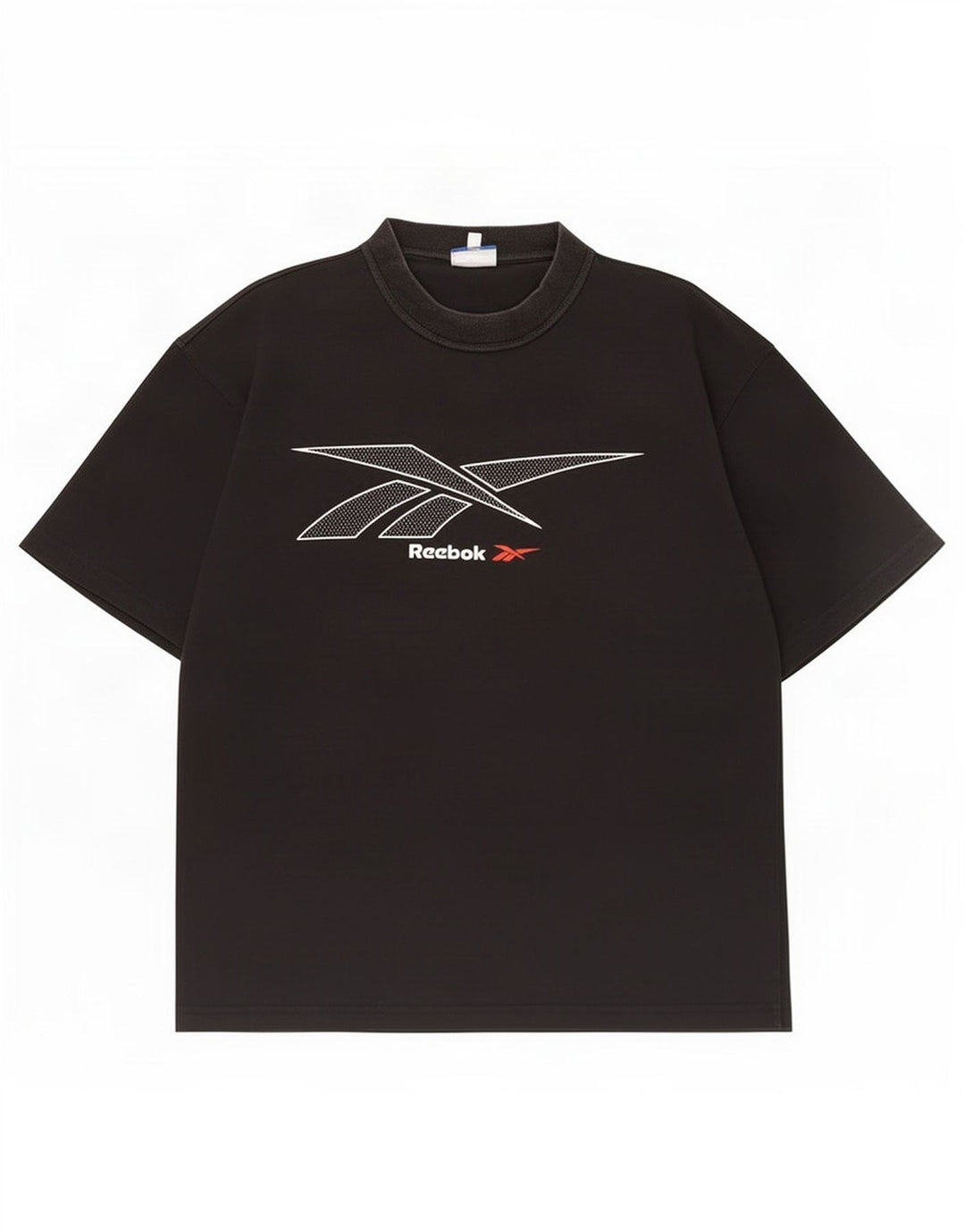 Męska koszulka z grafiką Reebok Top, średnia czarna, bawełniana