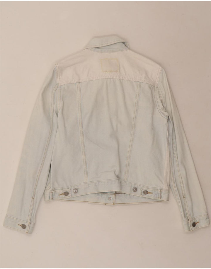 LEVI'S Womens Denim Jacket UK 16 Large White Cotton Vintage Levi's and Second-Hand Levi's from Messina Hembry 