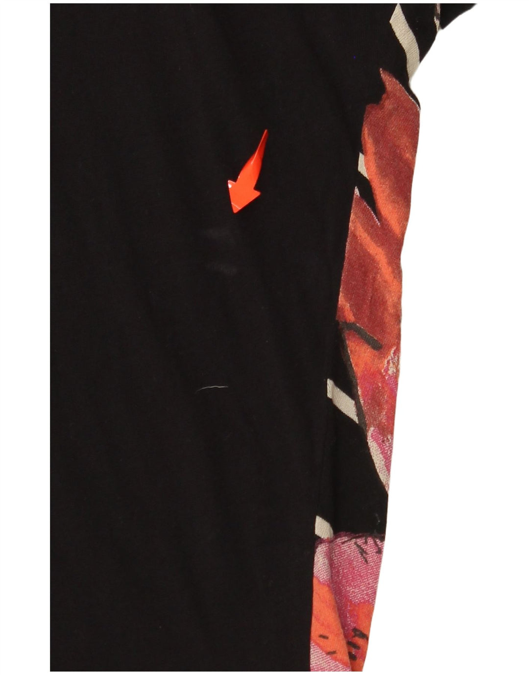 T-shirt damski DESIGUAL Top UK 14 Średni czarny w kwiaty