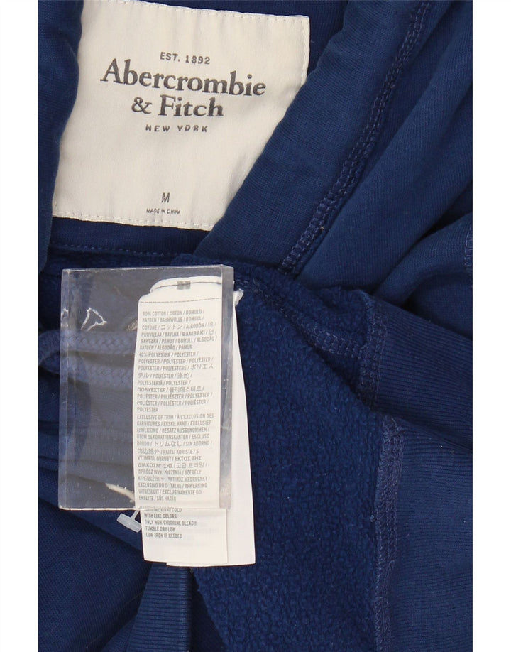 Damski sweter z kapturem i grafiką ABERCROMBIE & FITCH UK 14, średni granat