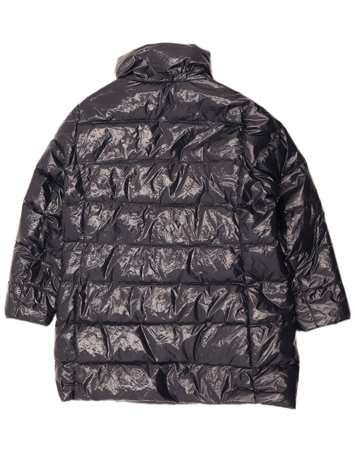 Damski płaszcz ocieplany Dkny UK 18 XL granatowy nylon